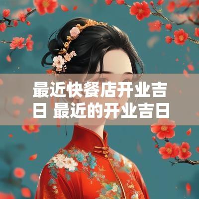 最近快餐店开业吉日 最近的开业吉日是哪一天