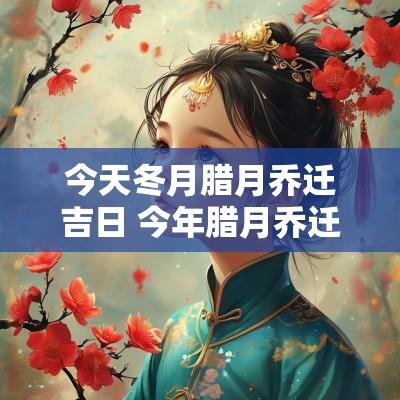 今天冬月腊月乔迁吉日 今年腊月乔迁的黄道吉日