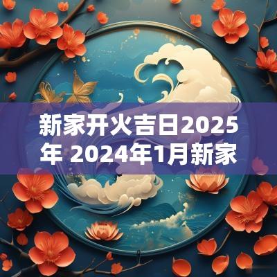 新家开火吉日2025年 2025年1月新家开火吉日查询