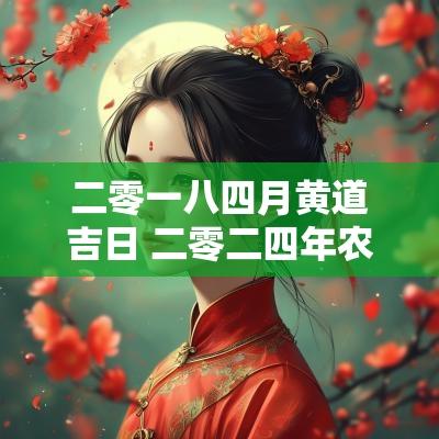 二零一八四月黄道吉日 二零二四年农历四月初八黄道吉日