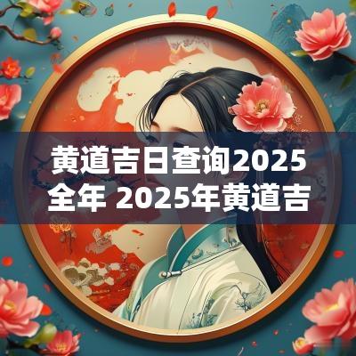 黄道吉日查询2025全年 2025年黄道吉日查询
