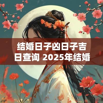 结婚日子凶日子吉日查询 2025年结婚好日子黄道吉日查询