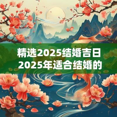 精选2025结婚吉日 2025年适合结婚的生肖有哪些