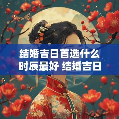 结婚吉日首选什么时辰最好 结婚吉日择选