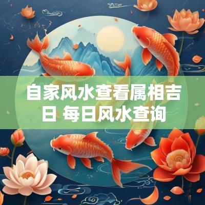 自家风水查看属相吉日 每日风水查询