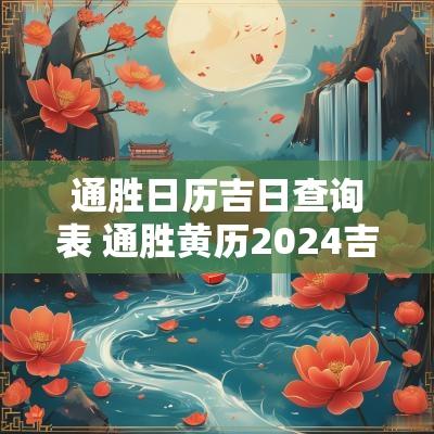 通胜日历吉日查询表 通胜黄历2025吉时