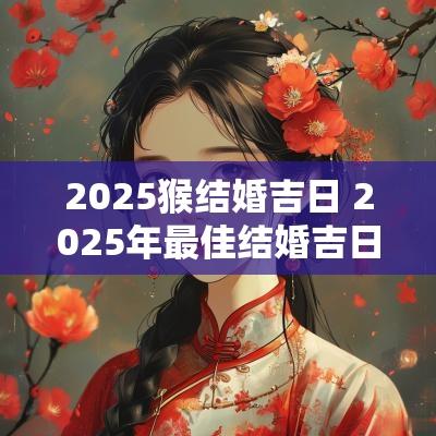 2025猴结婚吉日 2025年最佳结婚吉日一览表