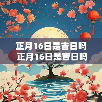 正月16日是吉日吗 正月16日是吉日吗为什么