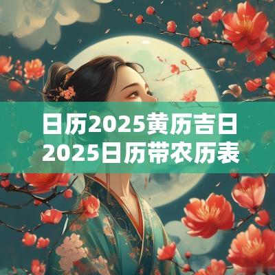 日历2025黄历吉日 2025日历带农历表
