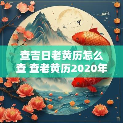 查吉日老黄历怎么查 查老黄历2025年乔迁吉日1月19日