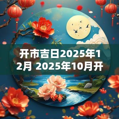 开市吉日2025年12月 2025年10月开市吉日