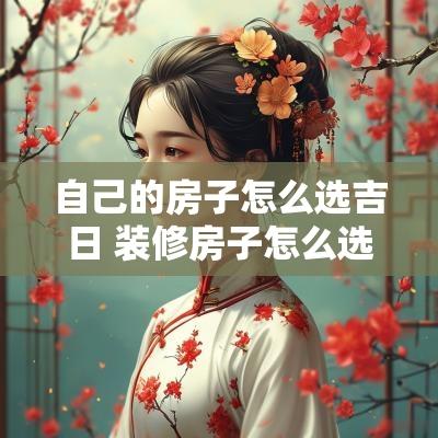 自己的房子怎么选吉日 装修房子怎么选日子吉日