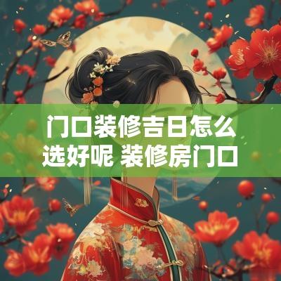 门口装修吉日怎么选好呢 装修房门口放什么东西最好