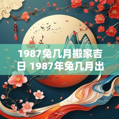 1987兔几月搬家吉日 1987年兔几月出生最好命