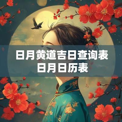 日月黄道吉日查询表 日月日历表