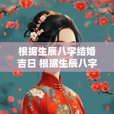根据生辰八字结婚吉日 根据生辰八字算结婚黄道吉日