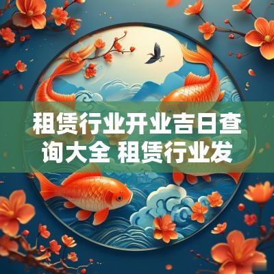 租赁行业开业吉日查询大全 租赁行业发展现状