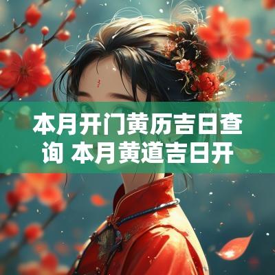 本月开门黄历吉日查询 本月黄道吉日开业哪几天