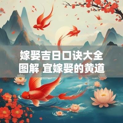 嫁娶吉日口诀大全图解 宜嫁娶的黄道吉日
