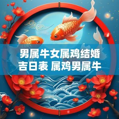 男属牛女属鸡结婚吉日表 属鸡男属牛女婚姻相配吗