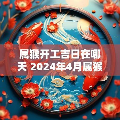 属猴开工吉日在哪天 2026年4月属猴开业黄道吉日 属猴开工吉日在哪天 2026年4月属猴开业黄道吉日