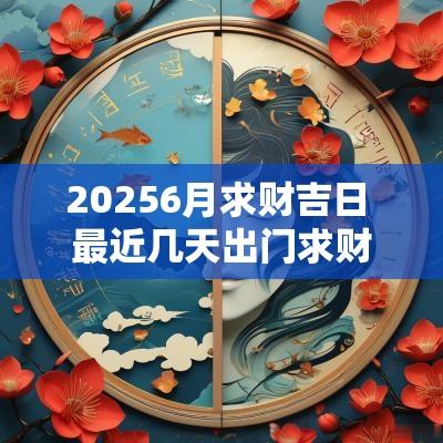 20256月求财吉日 最近几天出门求财吉日