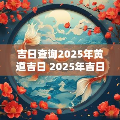 吉日查询2025年黄道吉日 2025年吉日查询