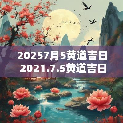 20257月5黄道吉日 2025.7.5黄道吉日
