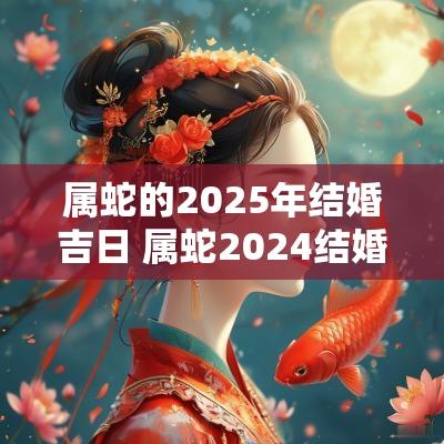属蛇的2025年结婚吉日 属蛇2025结婚黄道吉日