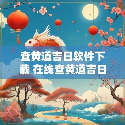 查黄道吉日软件下载 在线查黄道吉日