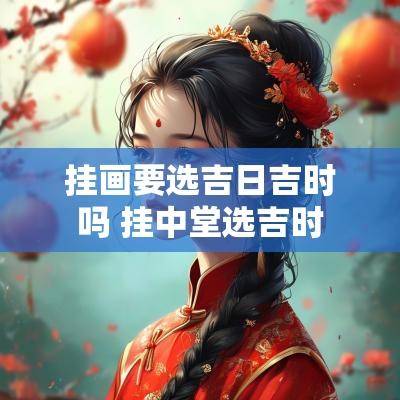 挂画要选吉日吉时吗 挂中堂选吉时