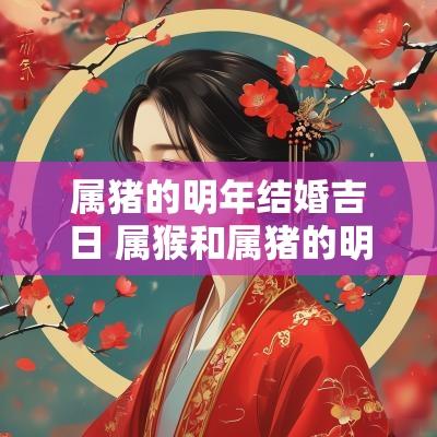 属猪的明年结婚吉日 属猴和属猪的明年1月结婚吉日