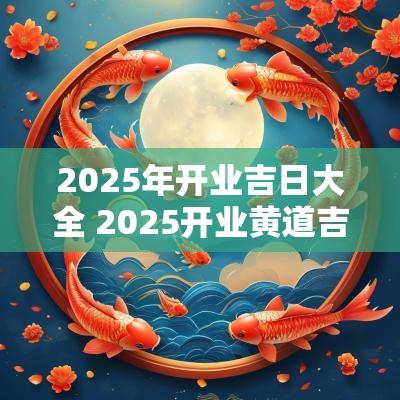 2025年开业吉日大全 2025开业黄道吉日