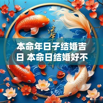 本命年日子结婚吉日 本命日结婚好不好
