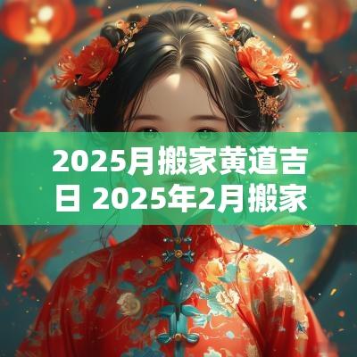 2025月搬家黄道吉日 2025年2月搬家入宅黄道吉日
