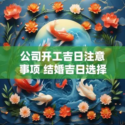 公司开工吉日注意事项 结婚吉日选择注意事项