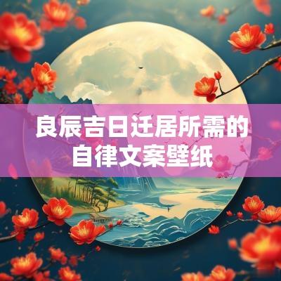 良辰吉日迁居所需的自律文案壁纸