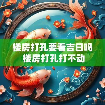 楼房打孔要看吉日吗 楼房打孔打不动