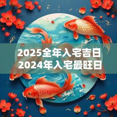 2025全年入宅吉日 2025年入宅最旺日子