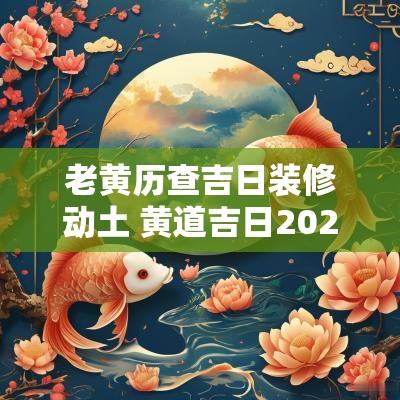 老黄历查吉日装修动土 黄道吉日2025年老黄历乔迁