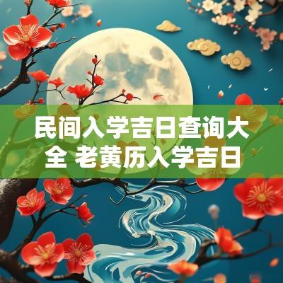 民间入学吉日查询大全 老黄历入学吉日查询2025