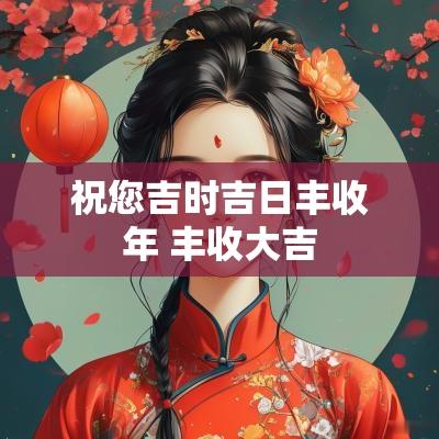 祝您吉时吉日丰收年 丰收大吉