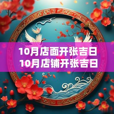 10月店面开张吉日 10月店铺开张吉日