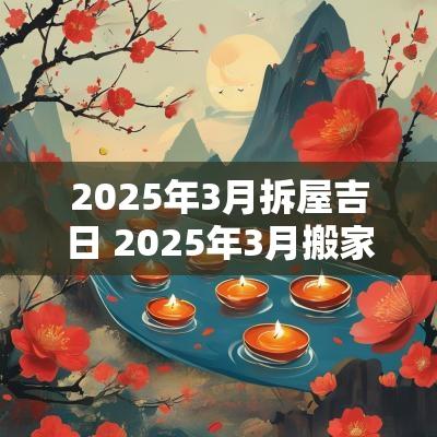 2025年3月拆屋吉日 2025年3月搬家入宅黄道吉日