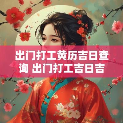 出门打工黄历吉日查询 出门打工吉日吉时查询2025