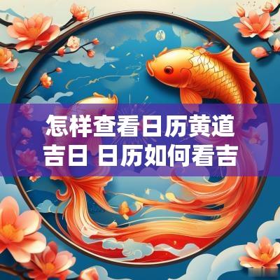 怎样查看日历黄道吉日 日历如何看吉日
