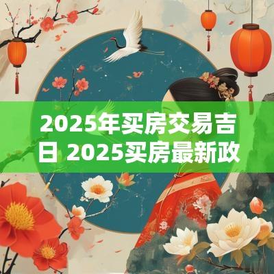 2025年买房交易吉日 2025买房最新政策