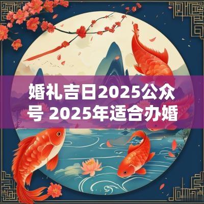婚礼吉日2025公众号 2025年适合办婚礼的日子