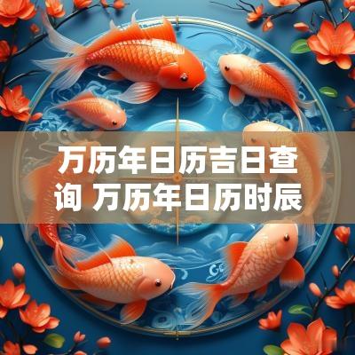 万历年日历吉日查询 万历年日历时辰查询
