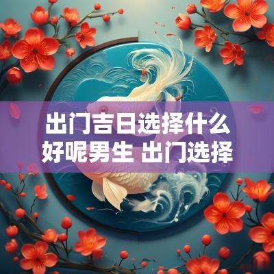出门吉日选择什么好呢男生 出门选择什么日子
